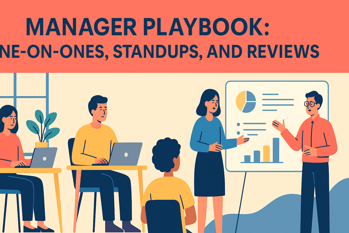 MANAGER PLAYBOOK: ONE-ON-ONES, STANDUPS, AND REVIEWS